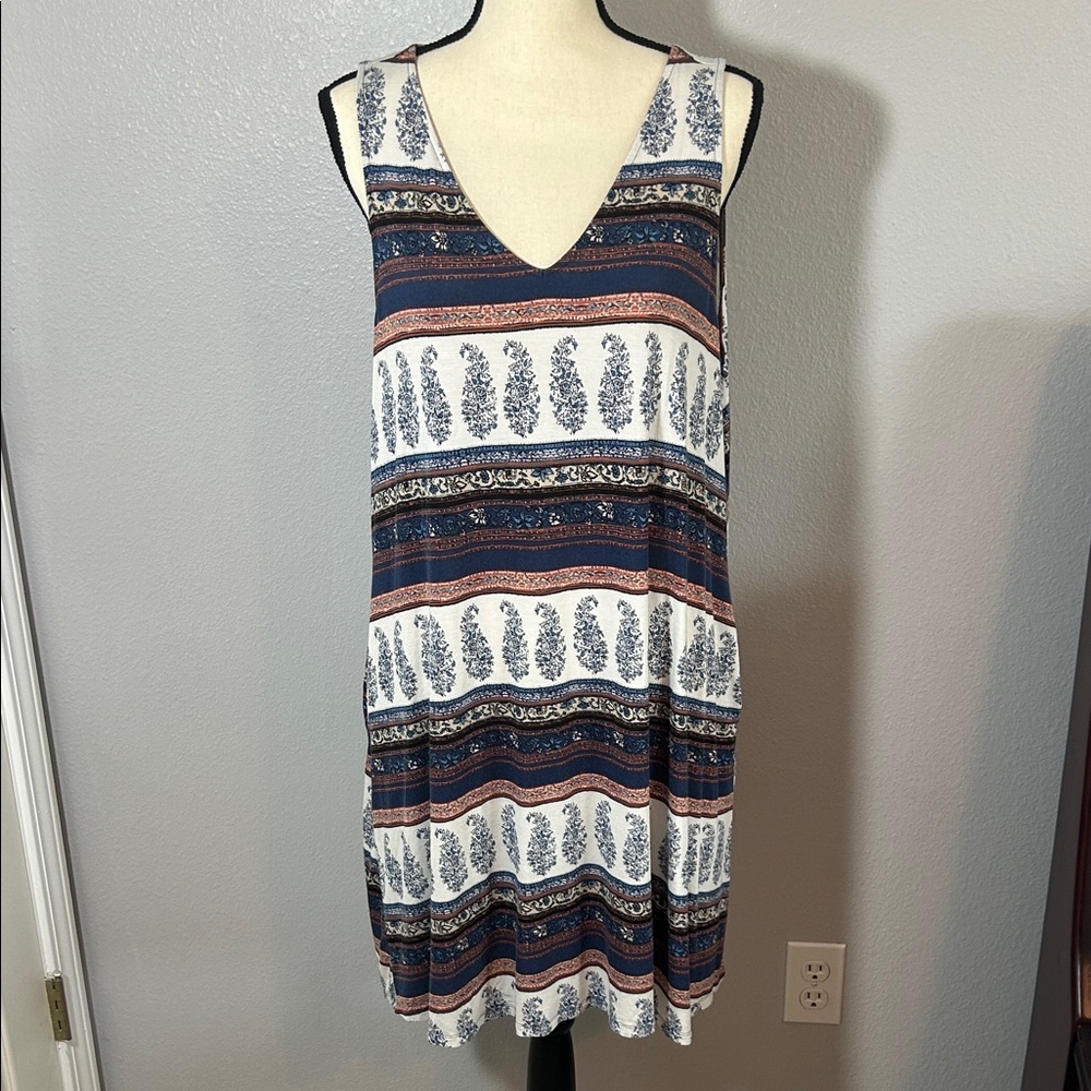 Maurices 24/7 Patterned Sleeveless Dress